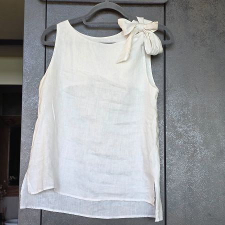 🐸 TRUSSARDI JEANS LEINEN TOP 36 (IT 40) LEINENTOP OBERTEIL