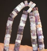 Stein Perlen Strang B-1170 – Amethyst 3x6mm Rondellen ca.110