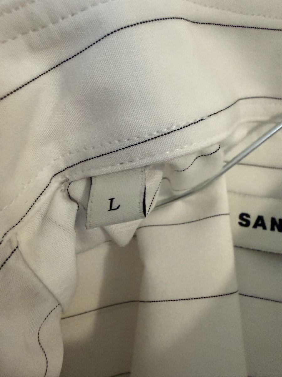 Sandro Camicie: Camicia Sandro a righe bianche e blu taglia L classica fit – Usato da Lugano venduto da can_xdd8 5