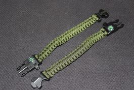 2stk.G Survival Outdoor Paracord Armband