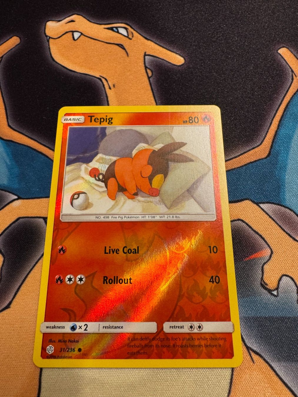 Pokémon Sammelbilder & Trading cards: Tepig (CEC 31) - Reverse Holo - Cosmic Eclipse – Neu (gemäss Beschreibung) aus Bülach von Pfrenzel