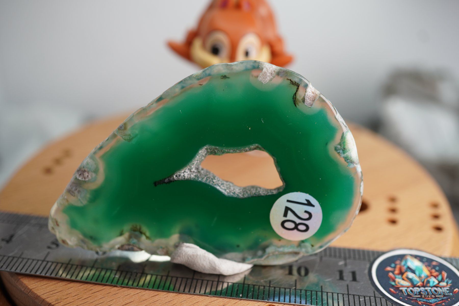Minerali & Pietre curative: Achat Scheibe Grün  (Räumung!) – Nuovo e nell'imballaggio originale da Eschenbach SG venduto da topstone 2