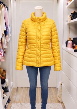 Max Mara Weekend gelbe Daunenjacke Gr. 38 I