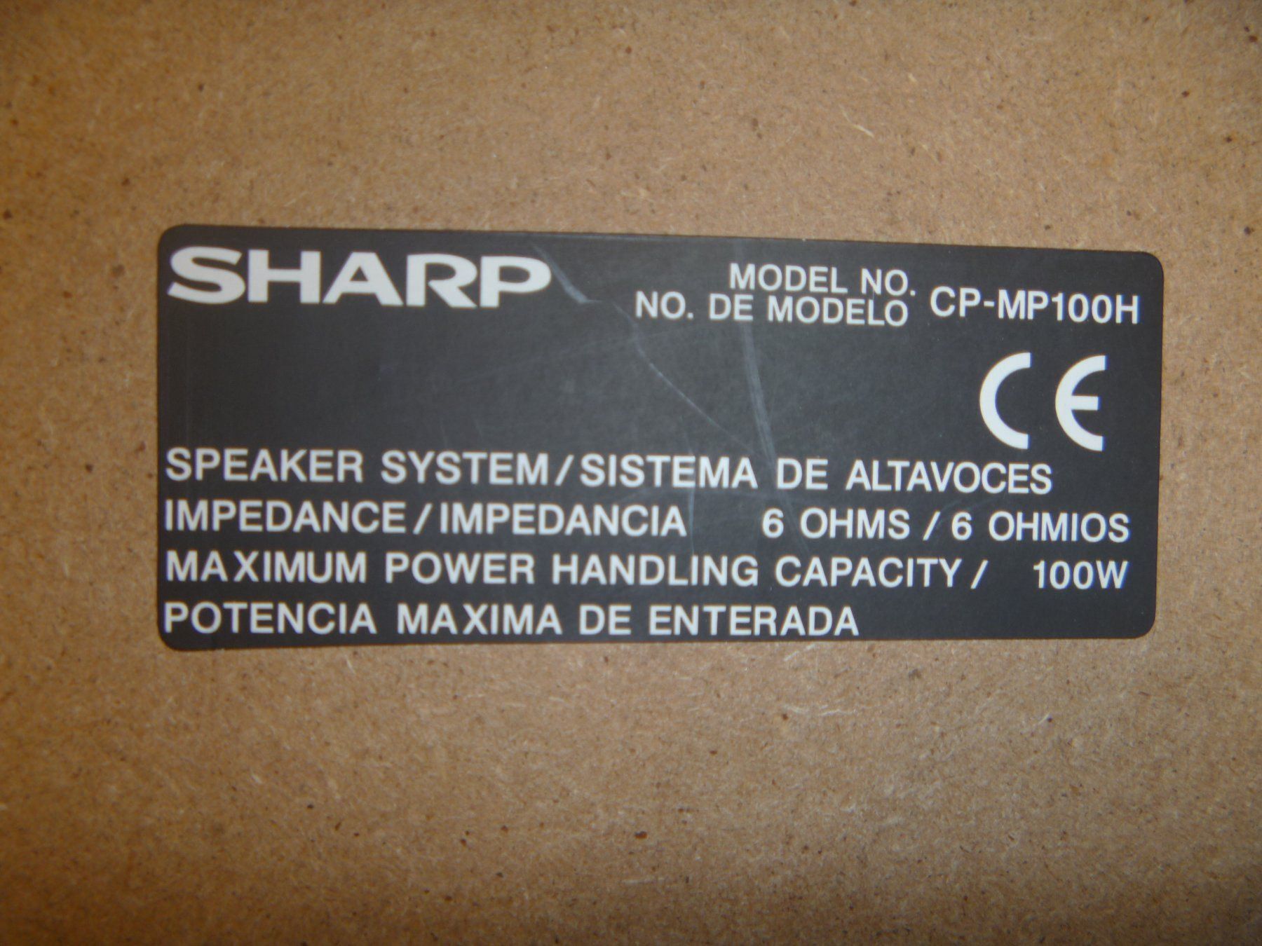 Sharp Casse acustiche: kleine Lautsprecher 6 Ohm 100Watt Sharp – Usato da Rüti ZH venduto da baumchen 6