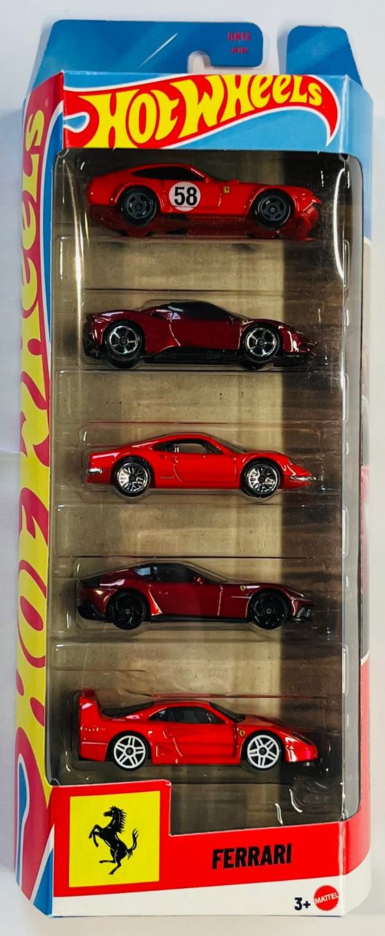 Hot Wheels Modellini d'auto: Hot Wheels - Ferrari 5-Pack – Nuovo e nell'imballaggio originale da Brittnau venduto da tor129