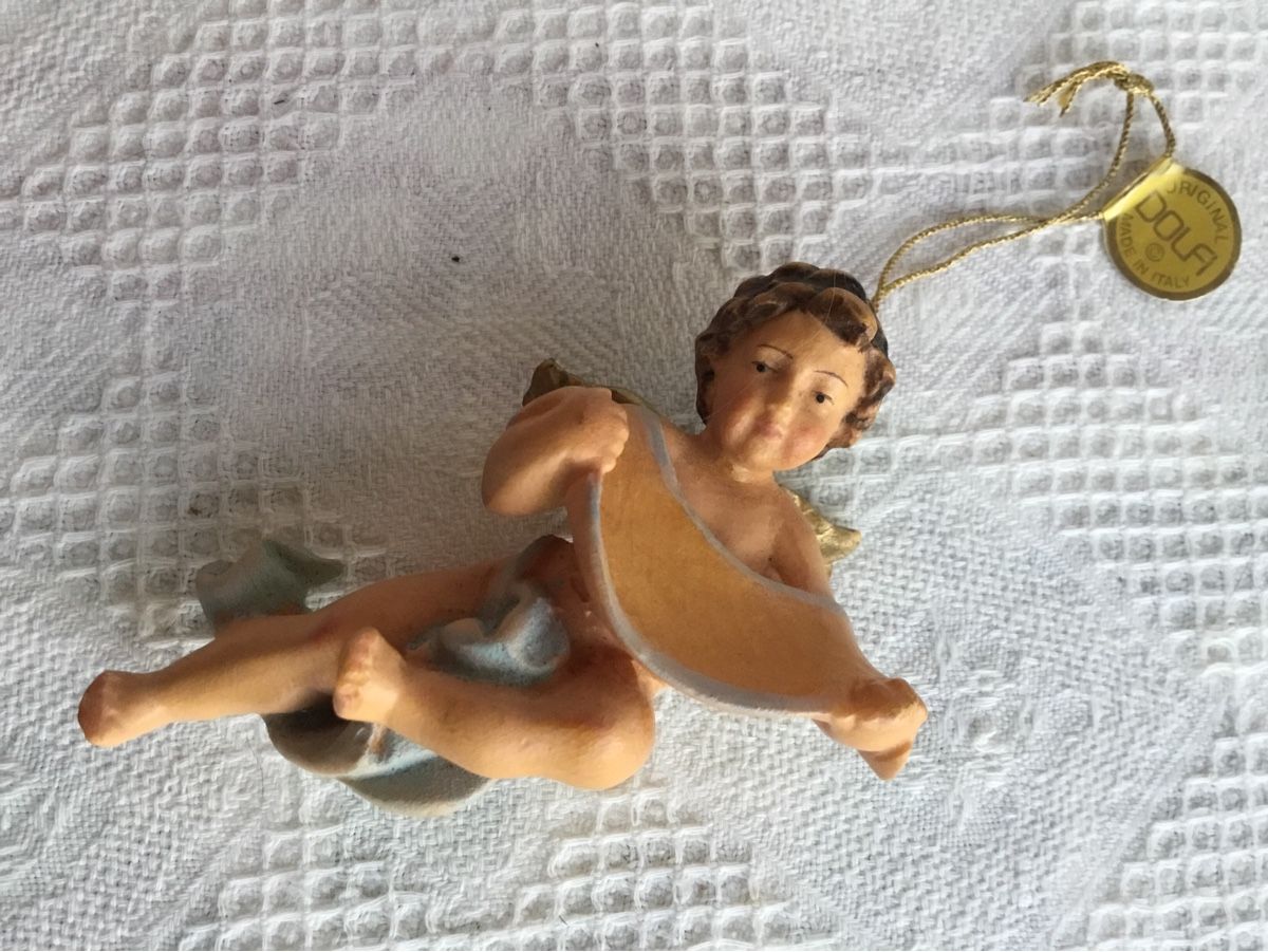 Statuette: 3 alte Engel aus Holz – Usato da St. Gallen venduto da chamilla 8