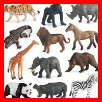 12 tlg Set Spielzeugtiere Animals Wilditere Tiger Bär Pferd