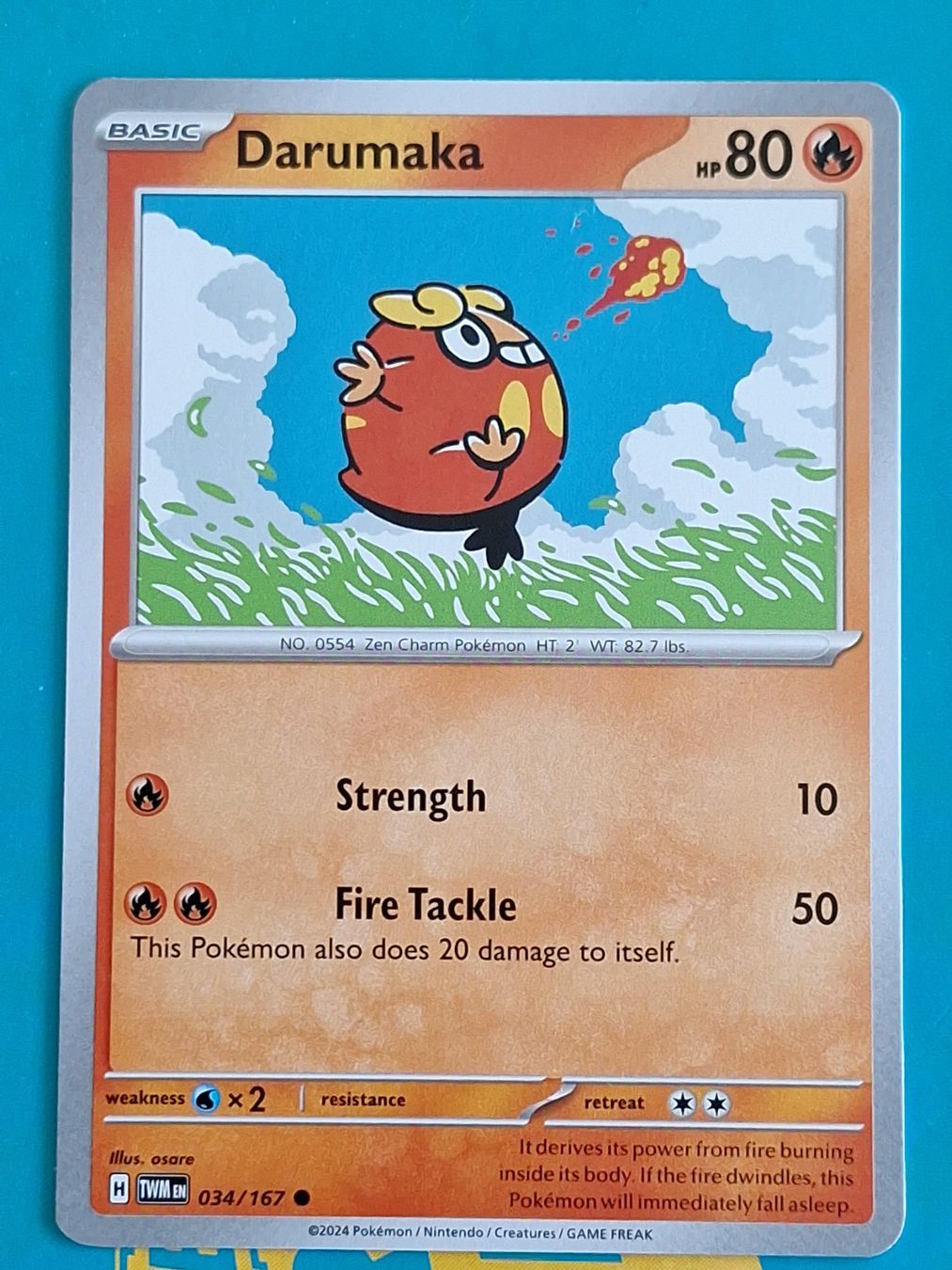 Pokémon Carte collezionabili: Darumaka - Twilight Masquerade Pokemon - #7.2 – Usato da Altstätten SG venduto da GGsGameshop