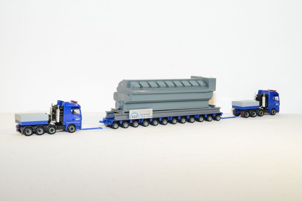 HERPA LKW MAN TG-X GX/Aerop. Schwerlast-SZM blau EUR 21,59 - DE
