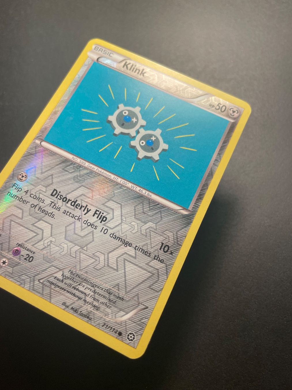 Pokémon Carte collezionabili: Klink Reverse Holo 71/114 STS Steam Siege – Usato da Zürich venduto da pokemon_cards 1