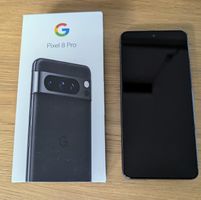 Google Pixel 8 Pro schwarz mit viel Zubehör