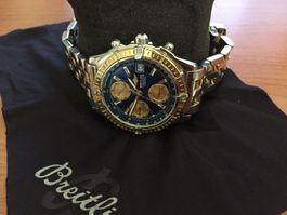 Breitling Chronomat Bicolor blaues Zifferblatt