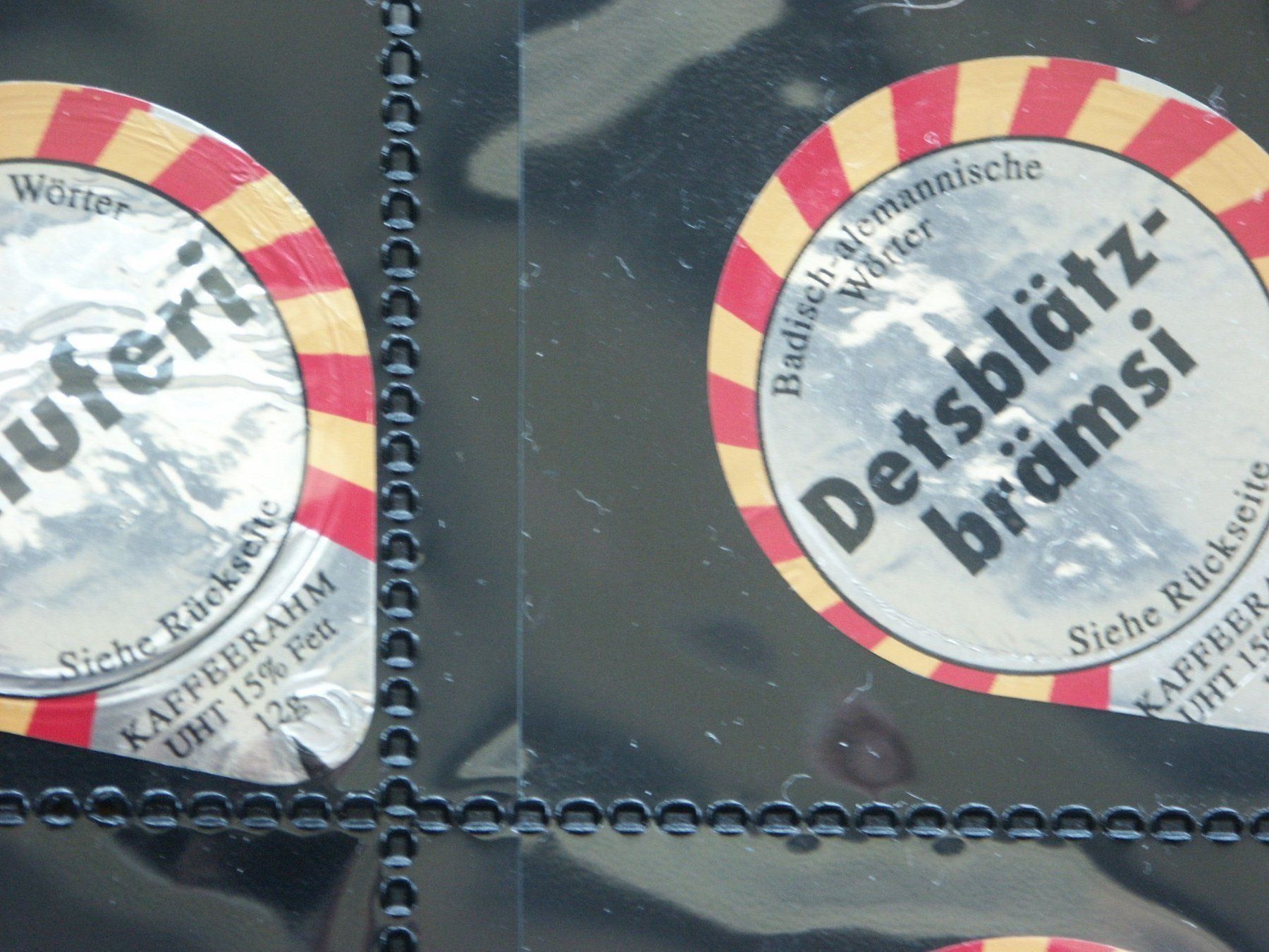 Coperchi dei cremini per caffè: Serie  427 A    Badische    Wörter – Usato da Niederglatt ZH venduto da herzblatt5449 3