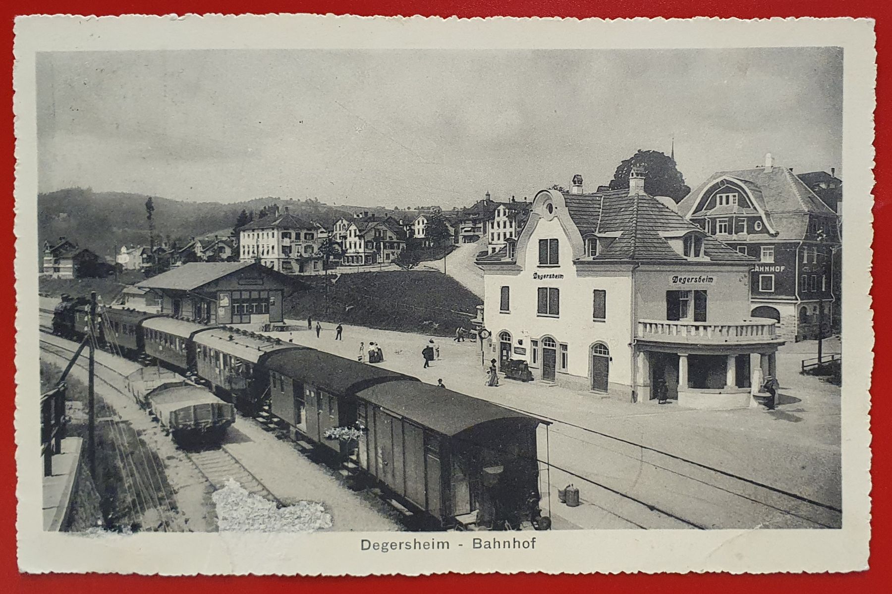 Ansichtskarten: Degersheim - Bahnhof mit Zug – Gebraucht aus Kreuzlingen von Rschweiz1