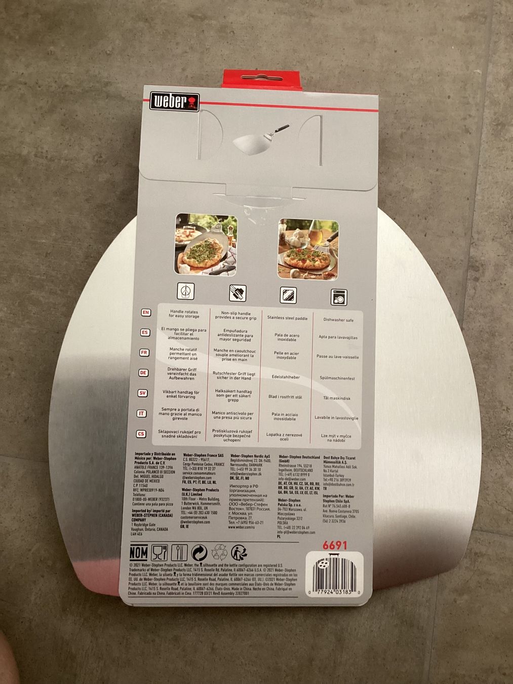Weber Appareils de cuisine: Pizza-Heber - Weber - neu - – Neuf avec emballage d'origine à Hirschthal par jas_yk9n 1