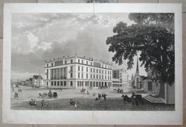 Zürich Paradeplatz sehr grosse Aquatinta um 1838