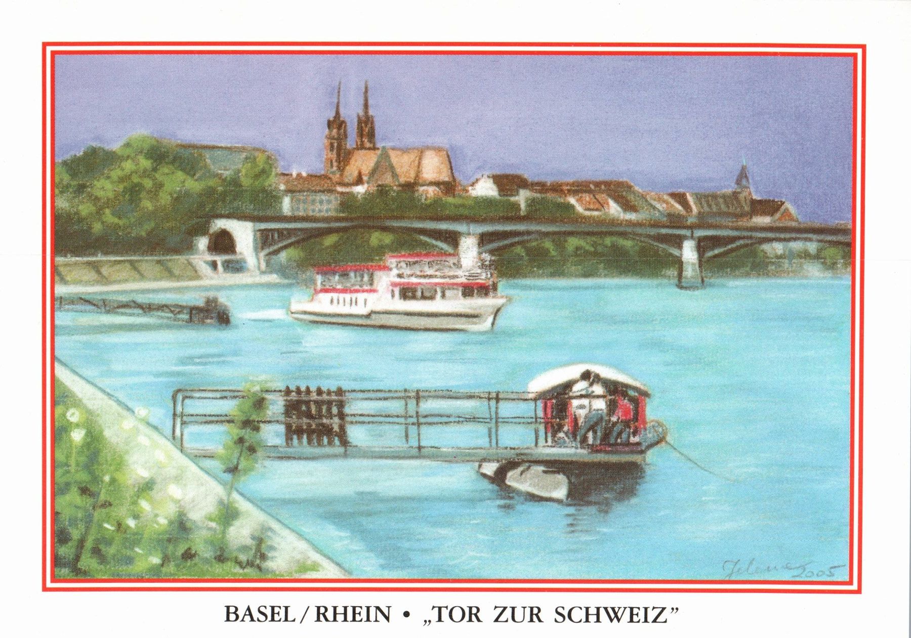 Cartoline postali: Basler Rhein - "Tor zur Schweiz", alte Ansichtskarte – Nuovo (secondo la descrizione) da Zürich venduto da 1.Simon
