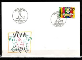 1992 - FDC / Zirkuswelt - Clowns am Trapez
