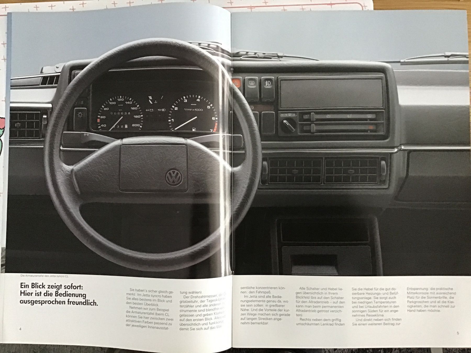 VW Documenti: VW Jetta Syncro Verkaufsprospekt Januar 1989 – Usato da Scherzingen venduto da Starseller62 2