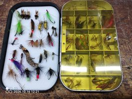Fliegen und Streamer in Wheatley-Box Top !