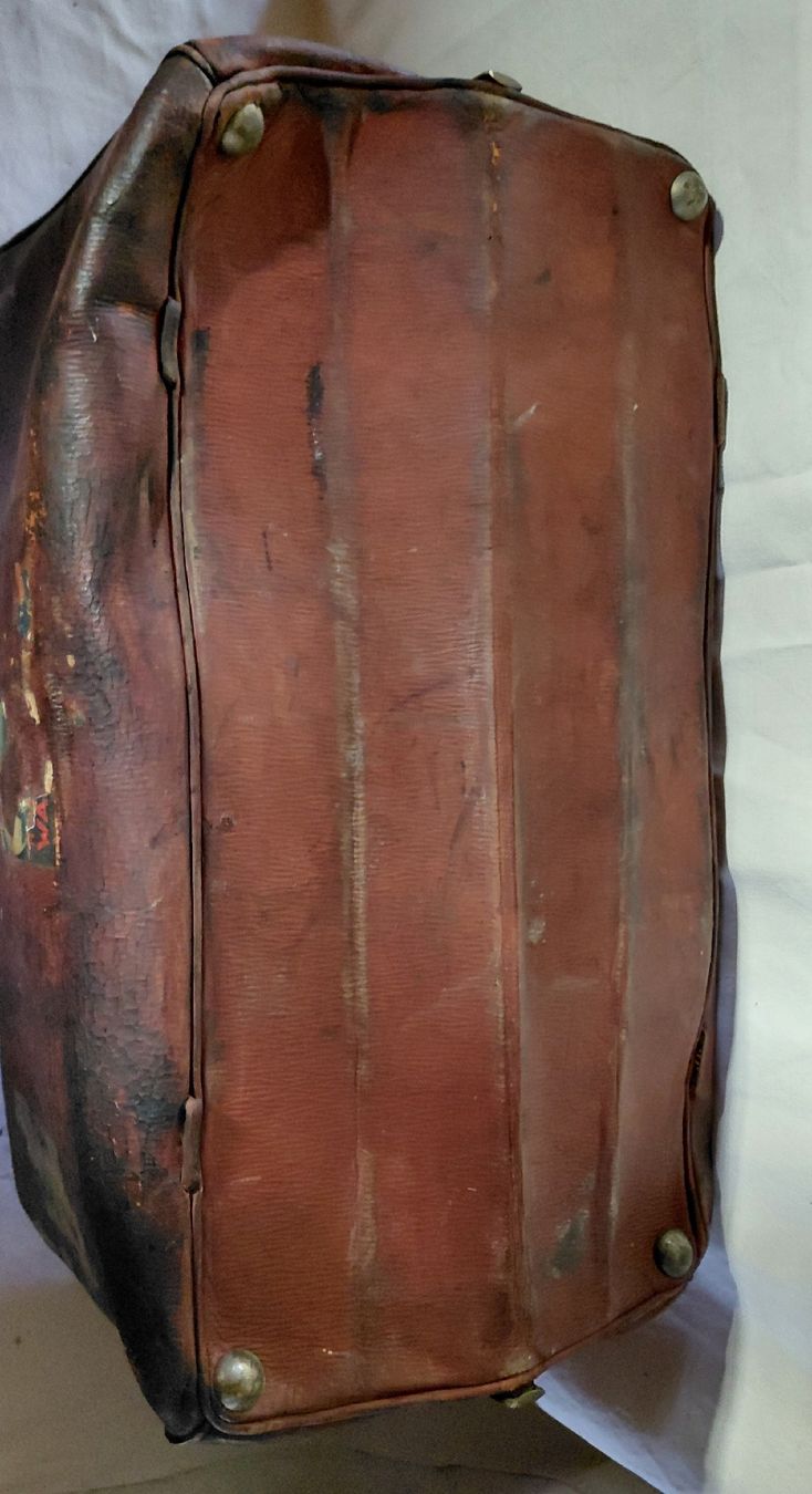 Valigie: Grosse antike lederne Reisetasche – Usato da Trogen venduto da Limboo 5