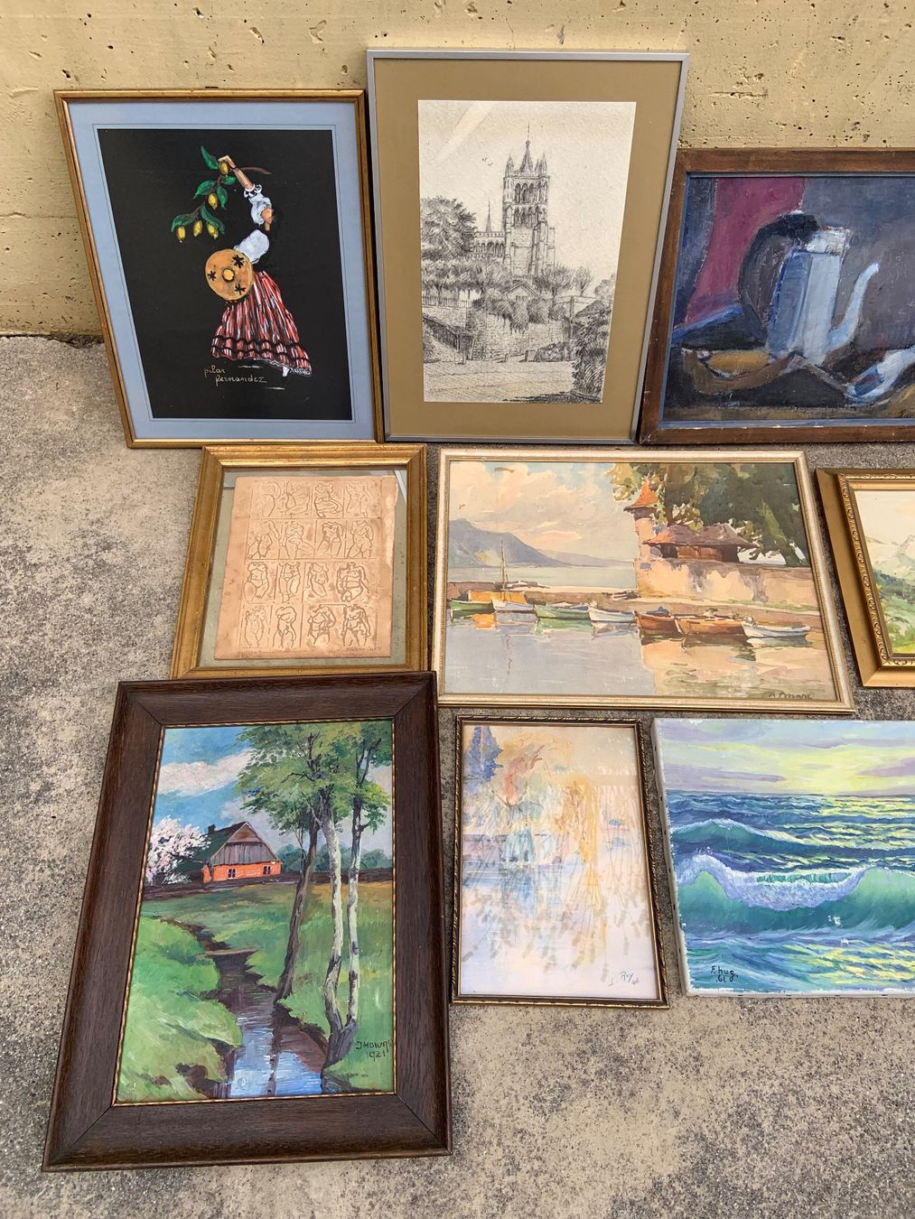Gemälde: lot de 20 tableaux – Gebraucht aus Allaman von Djack56 1