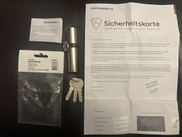 KABA 20 Schliesszylinder 37.5 / 57.5 inkl.3 Schlüssel NEU