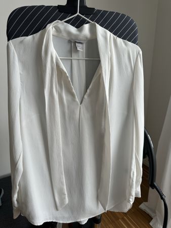 Stylish H&M Blouse with Tie Neck Detail
