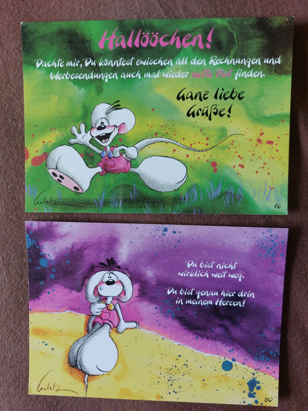 Cartes: Diddl Postkarte 2er – Neuf (Voir description) à Unterseen par Ruia3333