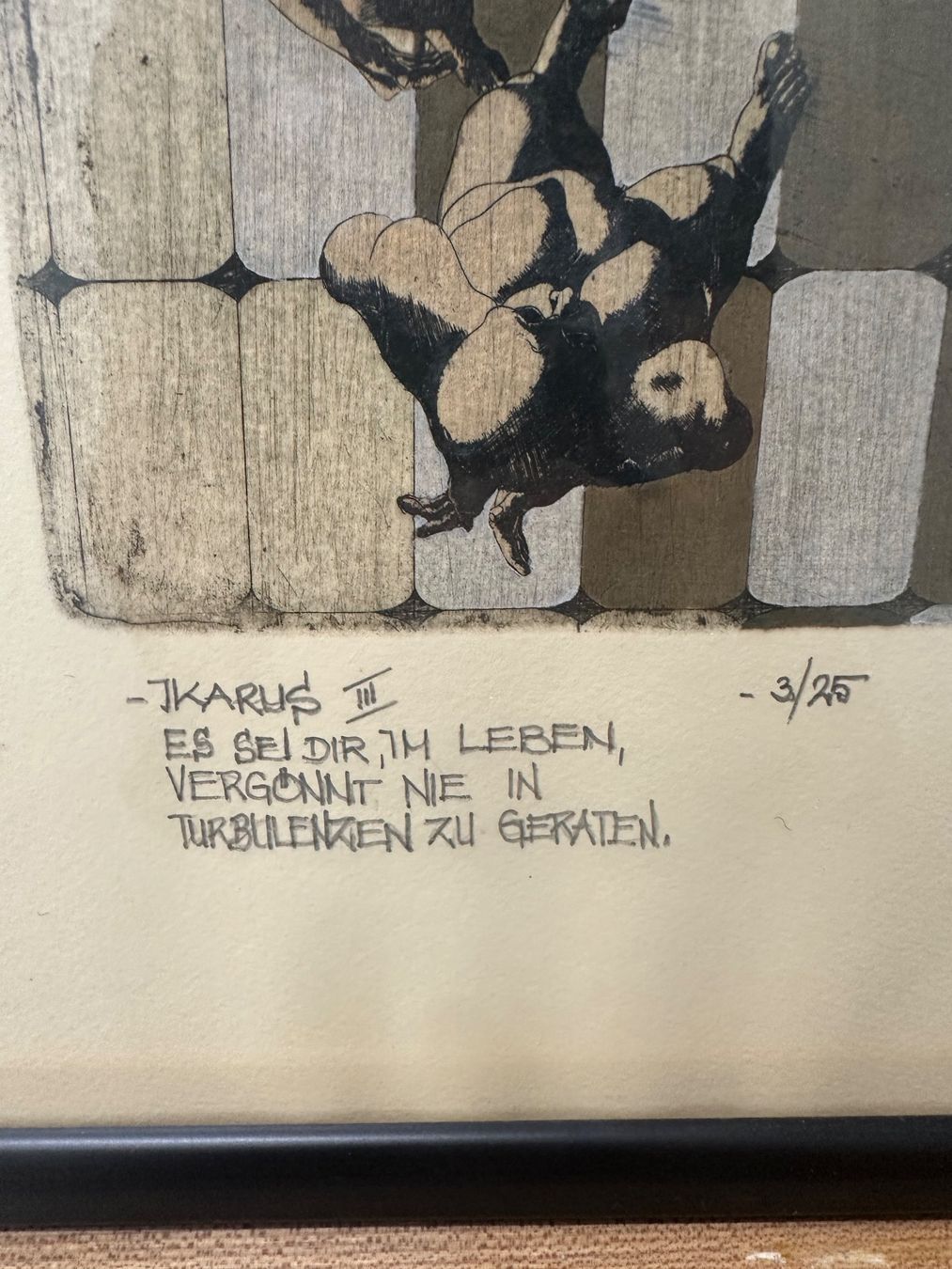Grafiken & Lithographien: Ikarus III - Exklusive Litho Grafik 1981 – Gebraucht aus Ebikon von Gaenggeliwaar 2