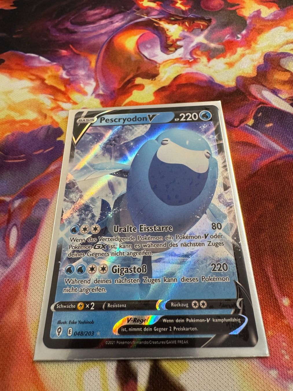 Pokémon Carte collezionabili: Pescryodon V (EVS 048) / Drachenwandel – Nuovo (secondo la descrizione) da Bülach venduto da CherryBlu