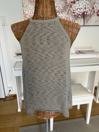 Stricktop H&M, Khaki, Baumwolle, S