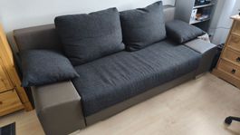 Bettsofa mit Schlaffunktion & Bettkasten, 195x90cm