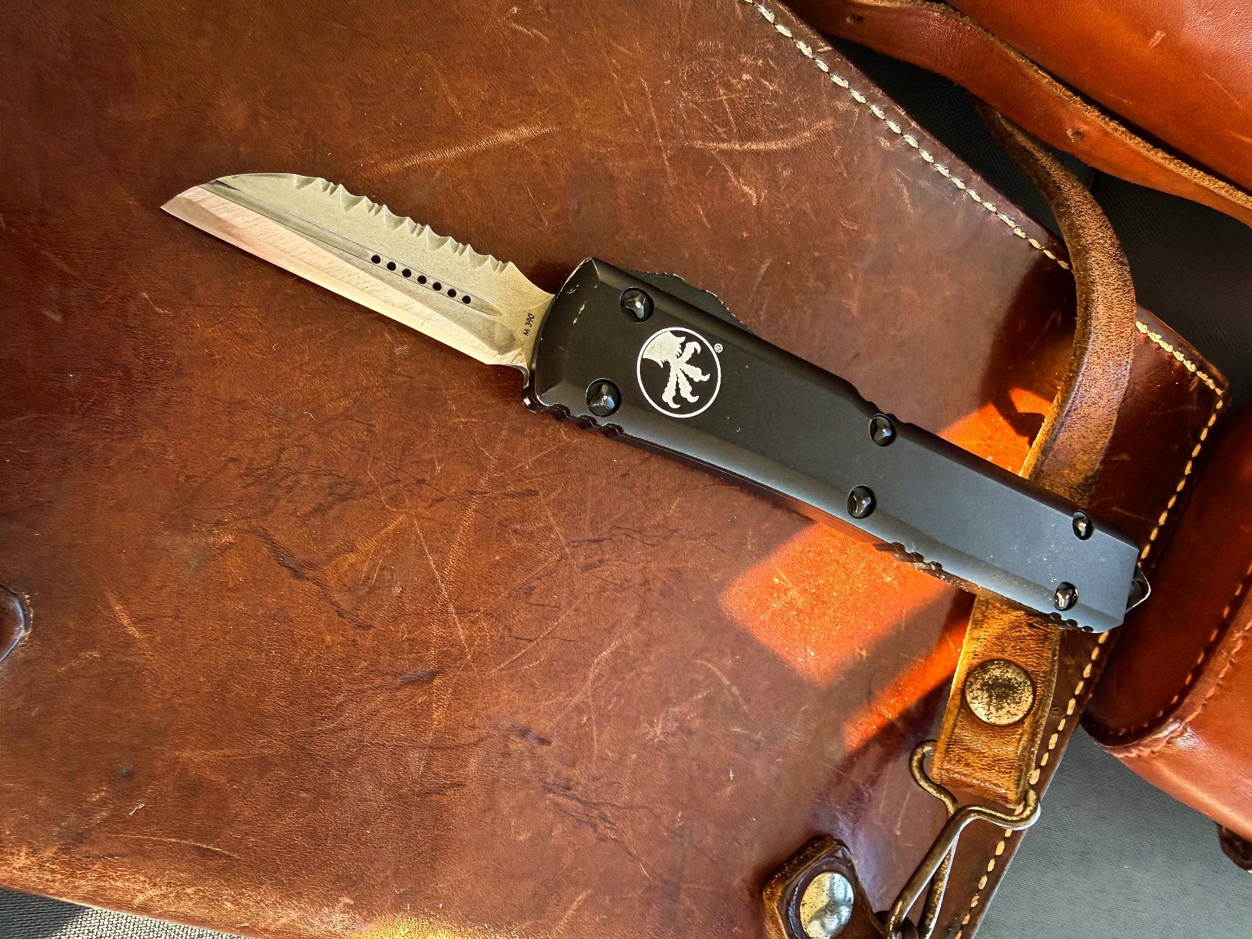 Taschenmesser: MICROTECH CUSTOM – 5 CM M390 – UNIKAT – Gebraucht aus Reinach AG von Rousseau_J