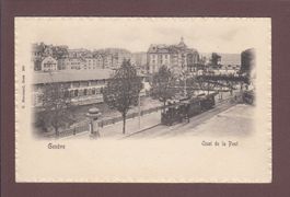 GENEVE - Quai de la Poste - Tram
