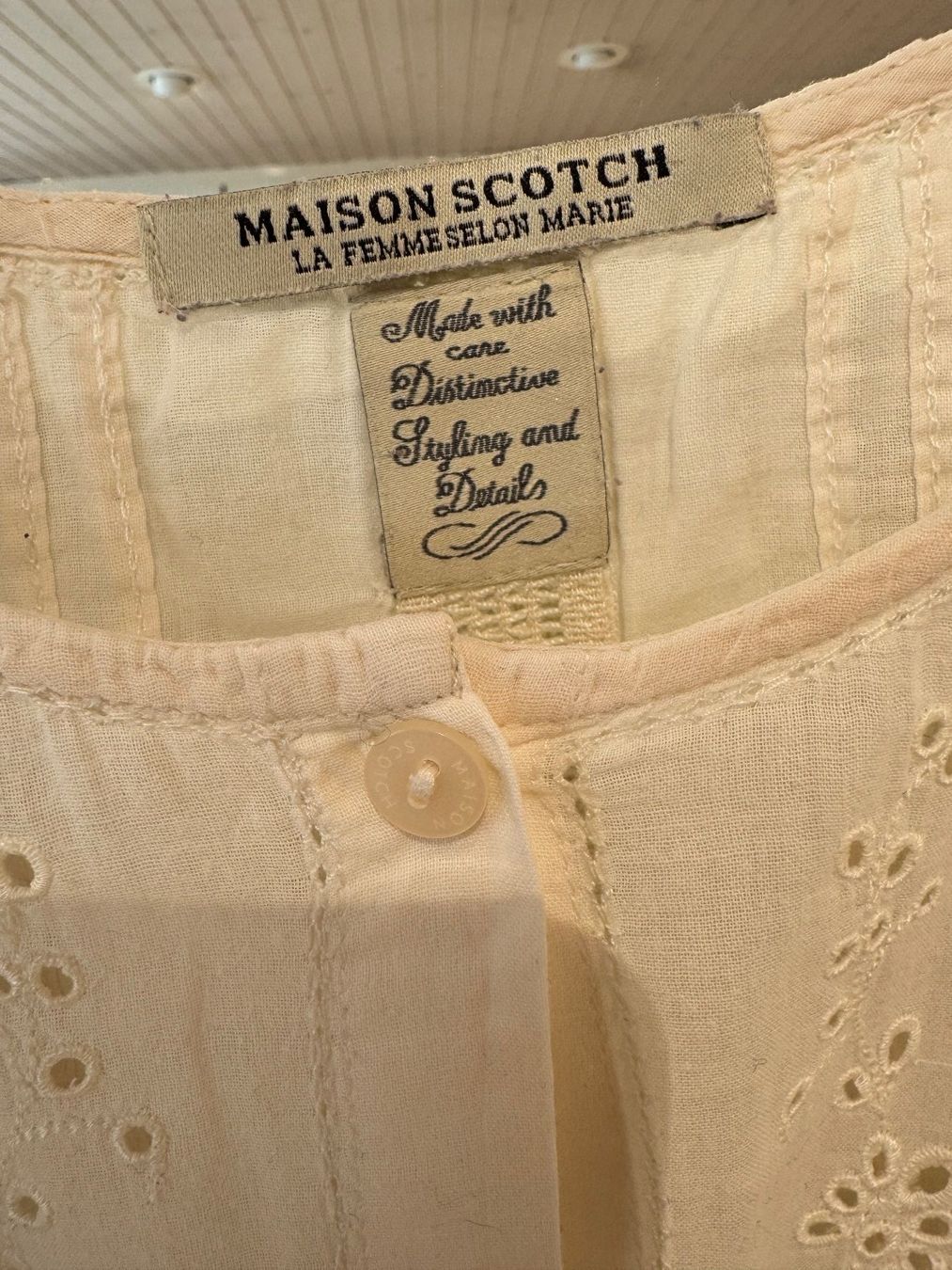 Maison Scotch Camicette: Herziges Spitzen- Blüesli, Maison Scotch, Gr. 36 – Usato da Oberrohrdorf venduto da maggys15 3