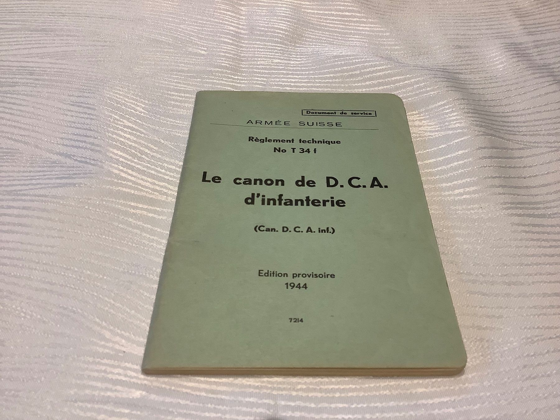 Libri: Le canon de D.C.A d’infanterie – Usato da Massongex venduto da Nitramas