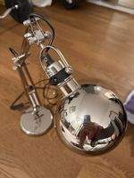 IKEA FORSÅ Schreibtischlampe Chrom inkl. Leuchtmittel 