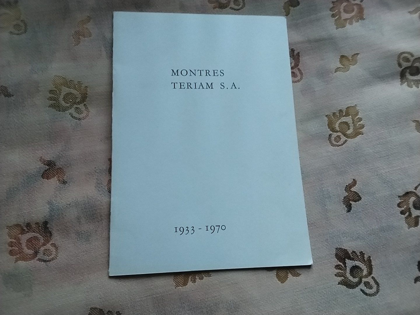Uhren: Montres Teriam S. A. 1933 - 1970 – Gebraucht aus Biel/Bienne von taki25