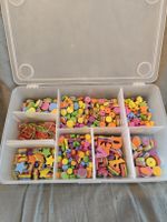 Mosgummi Bastelperlen Set mit Box sortiert bunt guter Zustan