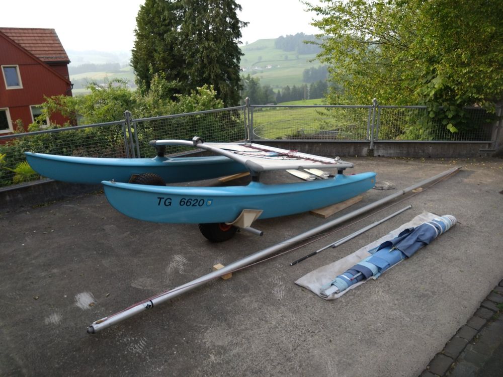 HobbyCat 14 Catamaran Segelboot ( Bootsführerschein frei) (Gebraucht ...