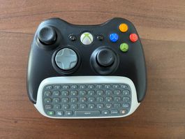 Xbox 360 Controller schwarz inkl. Chatpad