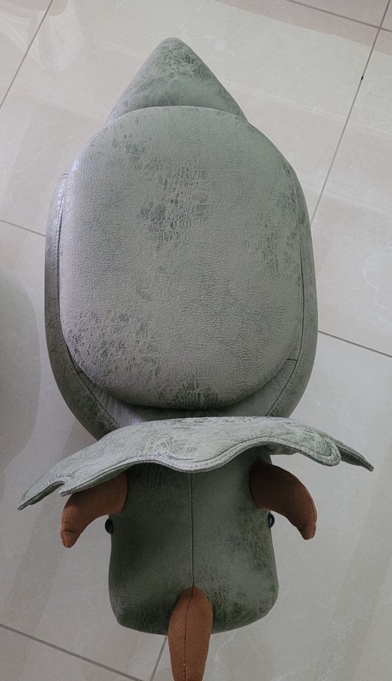 Beliani Sgabelli: HOCKER Triceratops Dinosaur Green Kids – Usato da Killwangen venduto da bmy_5rtt 2
