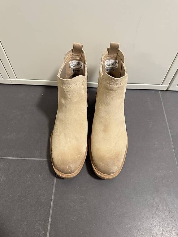 Timberland Damenschuhe: Timberland Stiefeletten beige Gr. 38.5 – Neu (gemäss Beschreibung) aus Frutigen von sal_9lqd 1