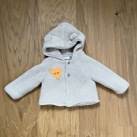 Sfera Baby Strickjacke Kapuze, Gr. 68, Top Zustand!