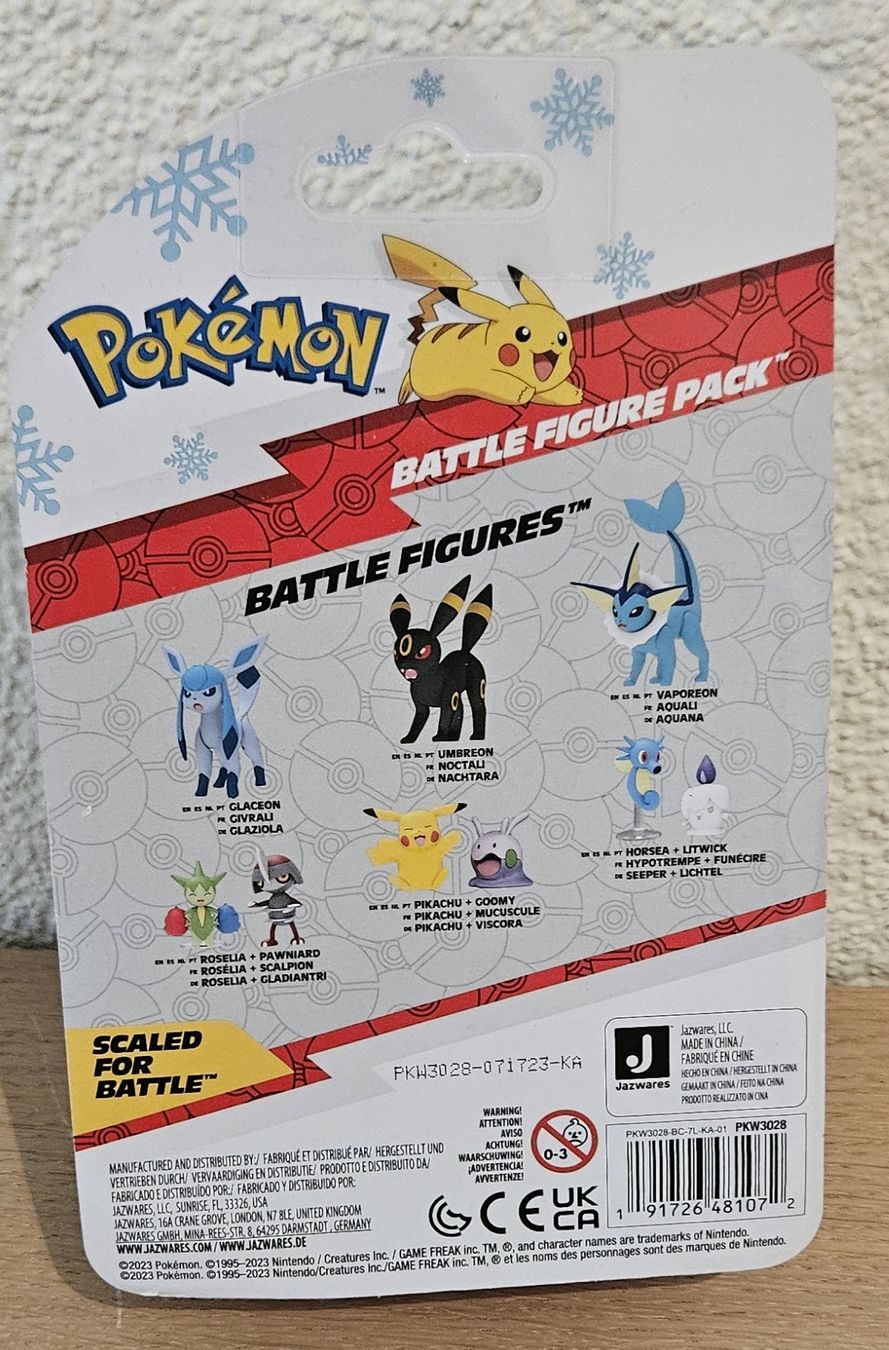 Pokémon Statuette: Pokemon Battle Figure Pack, Pikachu und Vanillite – Nuovo e nell'imballaggio originale da Hirschthal venduto da revivalbrickz 1
