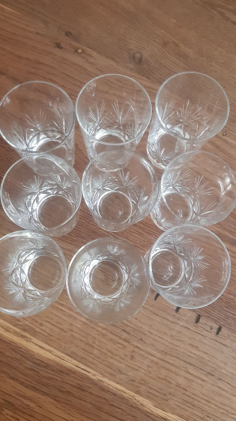 Gläser: Glas Set 9 Stk Kristallglas geschliffen – Gebraucht aus Oey von Parkplatzbrocki 4
