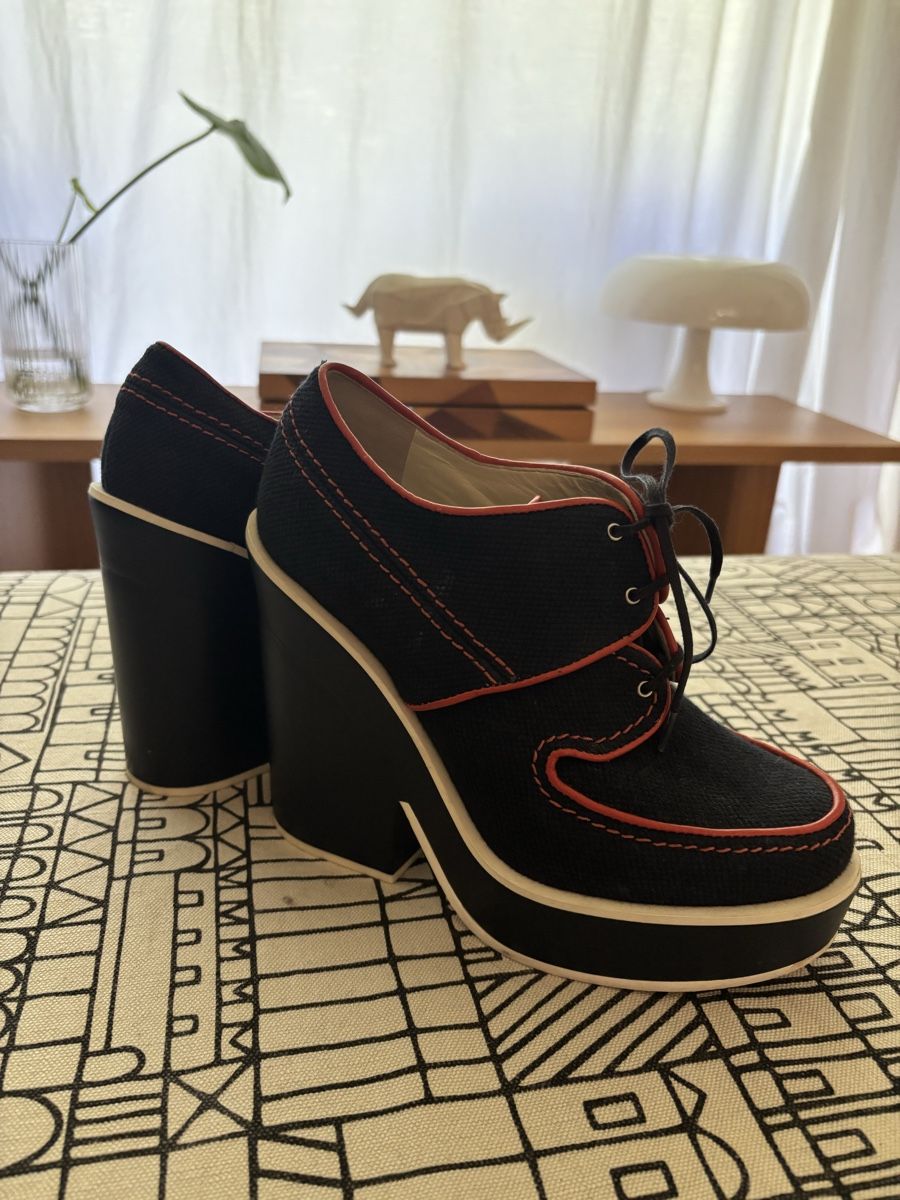 Jil Sander Scarpe da donna: Jil Sander Navy Plateau 39 – Usato da Cham venduto da MC_0605 1