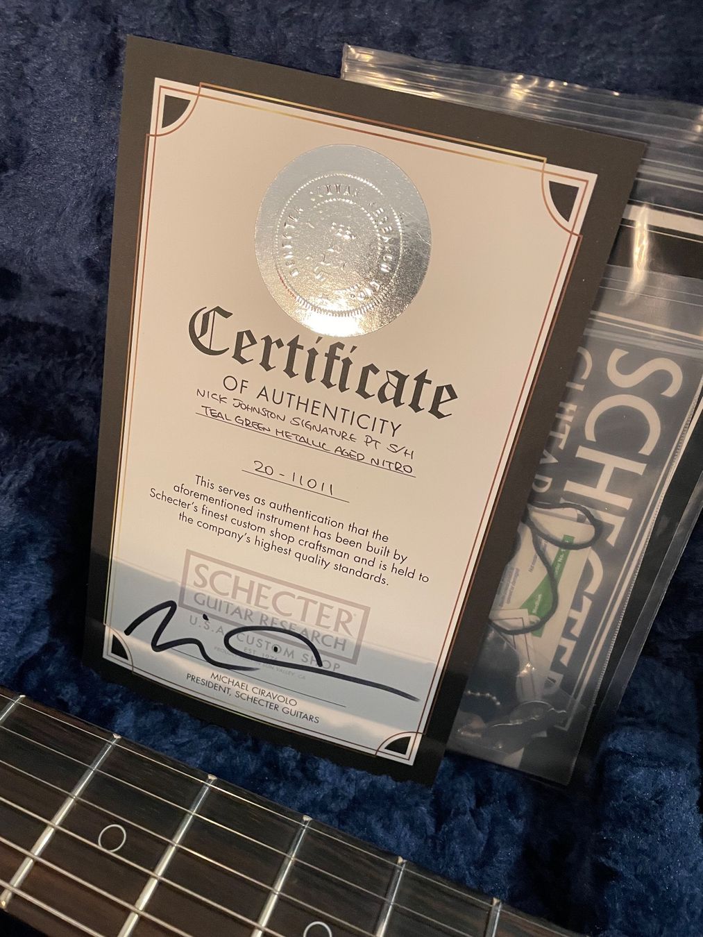 Schecter Musikinstrumente: Schecter Nick Johnston Signature PT custom shop USA – Gebraucht aus Neuchatel von D9z2 7