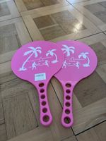 2 Beachball-Schläger / Strandtennis-Schläger – pink
